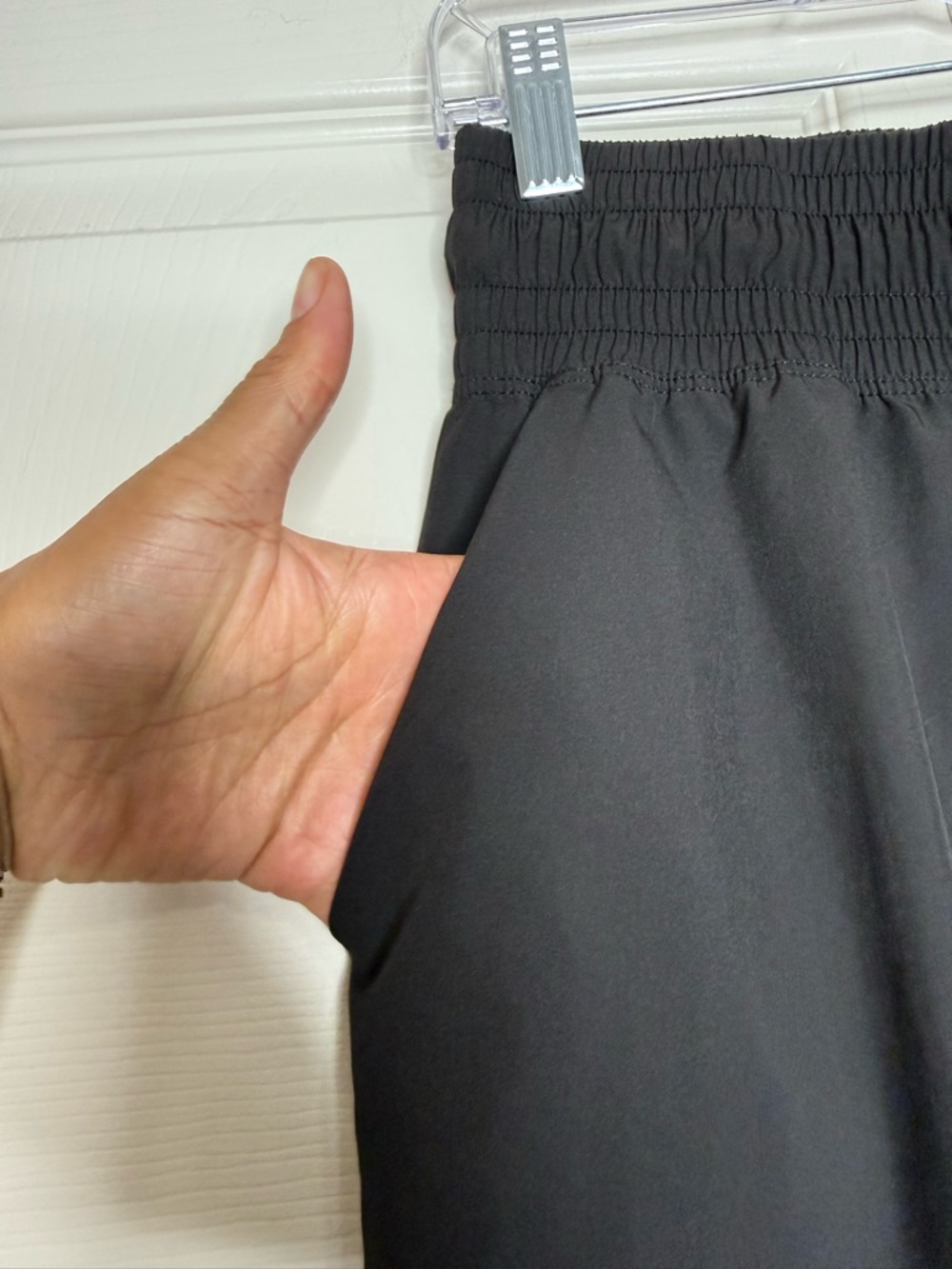 Albion Jetset Wide Leg Pants Pants Black High Rise Size M Tall Travel Lounge - Picture 5 of 12